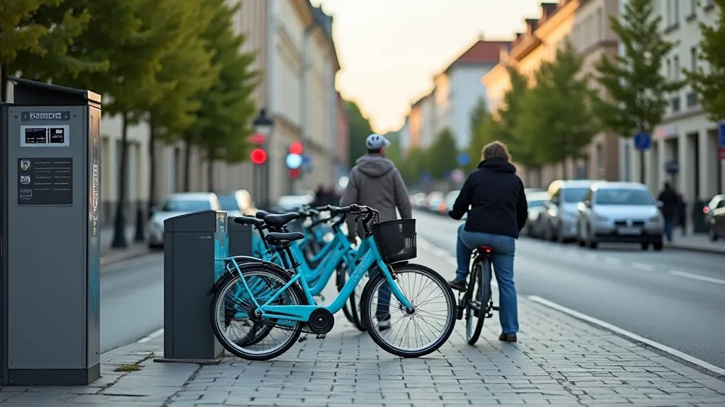 Bike-sharing stanice s koly v Praze